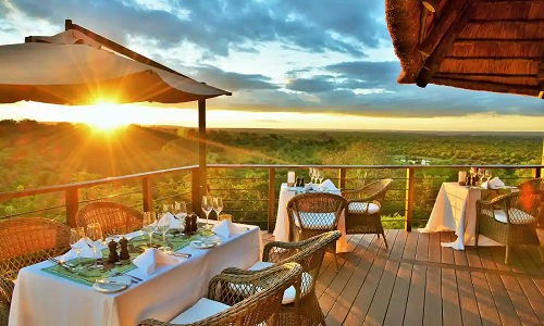 Zimbabwe Safari Packages, Holidays, Table Chair Arrangement at Side of Mana Pools